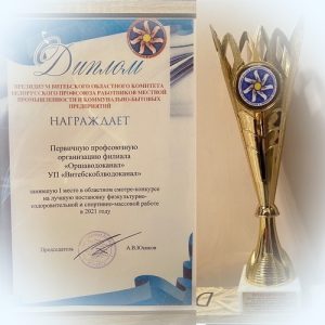 Спортивные достижения.  Поздравляем с победой в смотре-конкурсе!